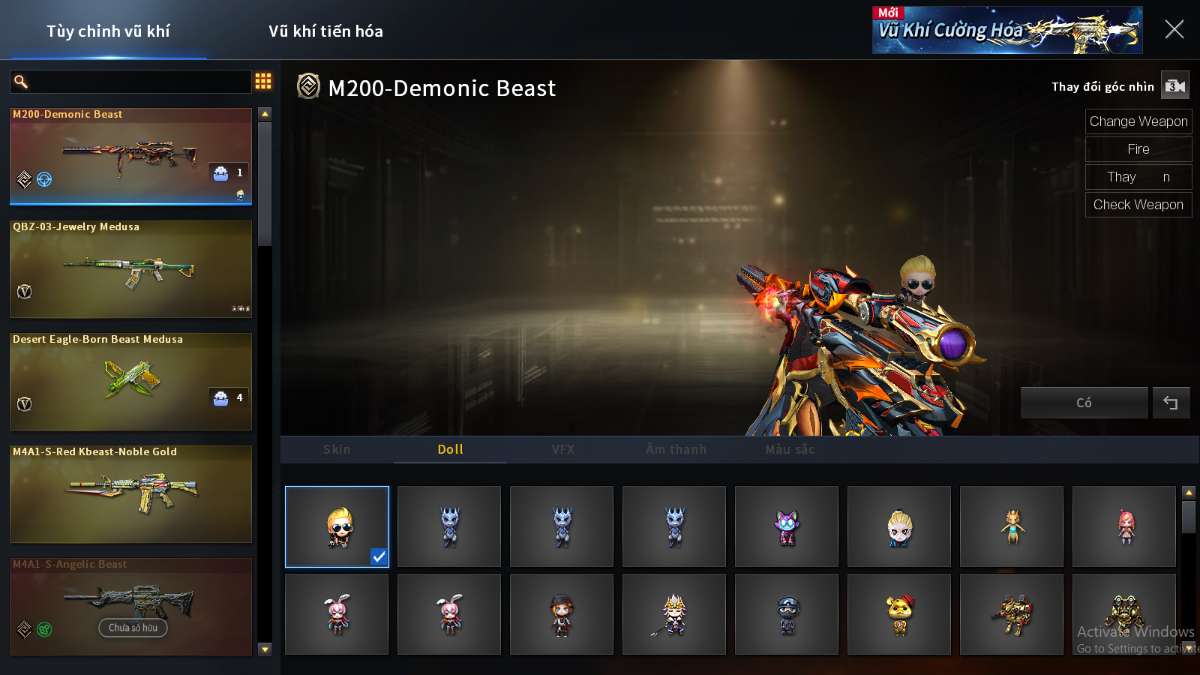 shop acc cf uy tin gia re